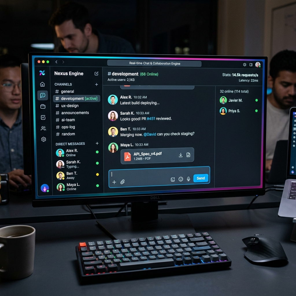 Scalable Real-time Chat & Collaboration Engine