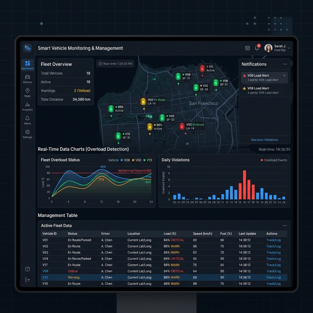 Smart Vehicle Monitoring & Management Dashboard
